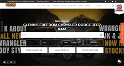 Desktop Screenshot of glennfreedomchryslerdodgejeepram.com